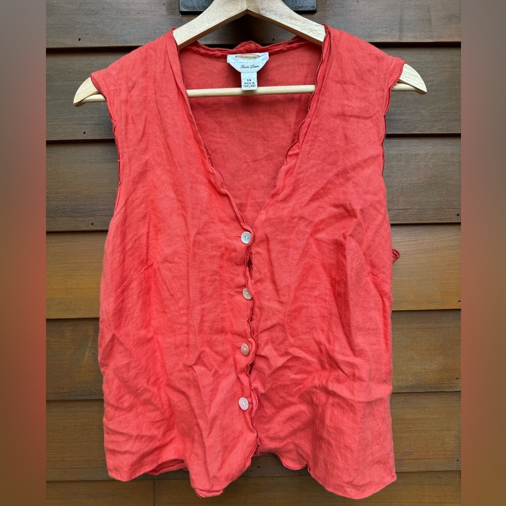 Vintage linen Talbots blouse